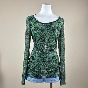 Green INC Mesh Sequin Fairy Top